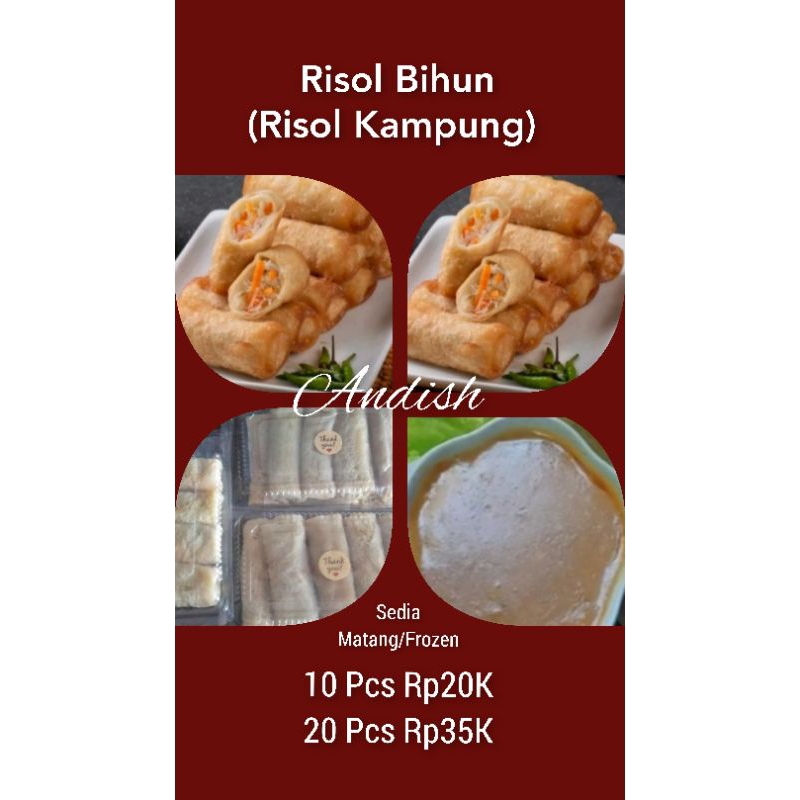 

Risol Bihun / Risol Kampung 5 Pcs