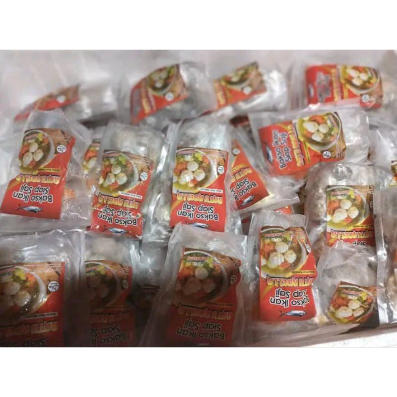 

baso ikan siap saji