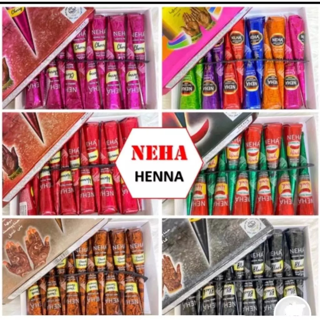 NEHA HENNA PASTE  HALAL BPOM ECERAN  HENNA HENA MAGIC HERBAL