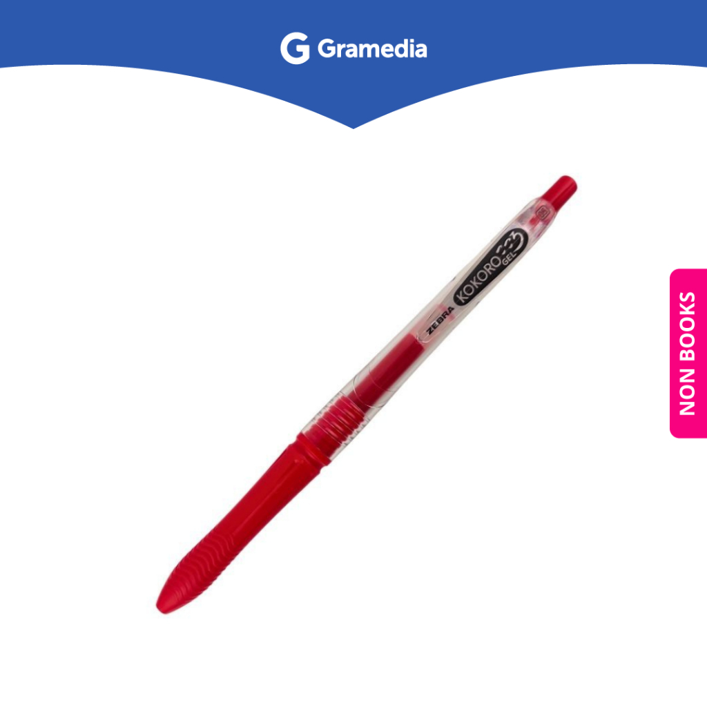 

Gramedia Surabaya - ZEBRA KOKORO GEL 0.5 RED