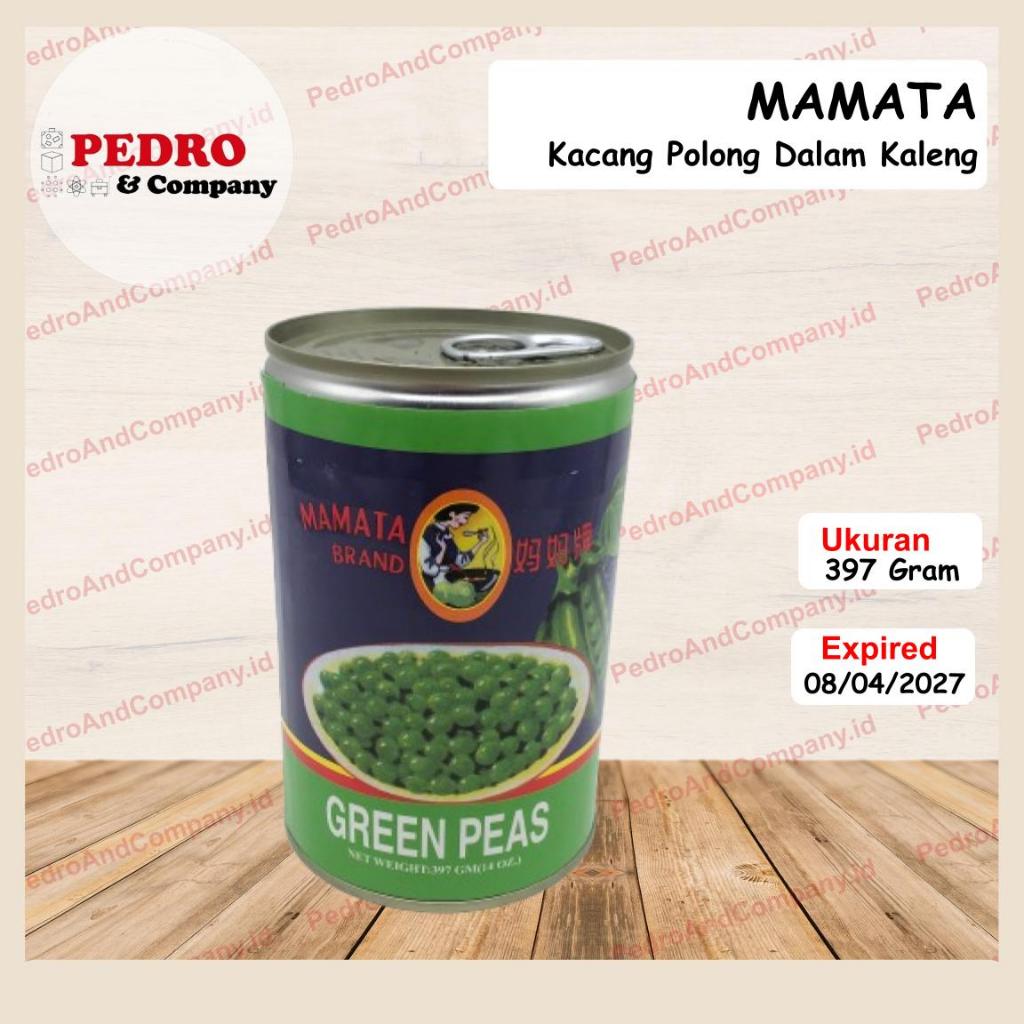 

Mamata green peas 397 gram - kacang polong dalam kaleng