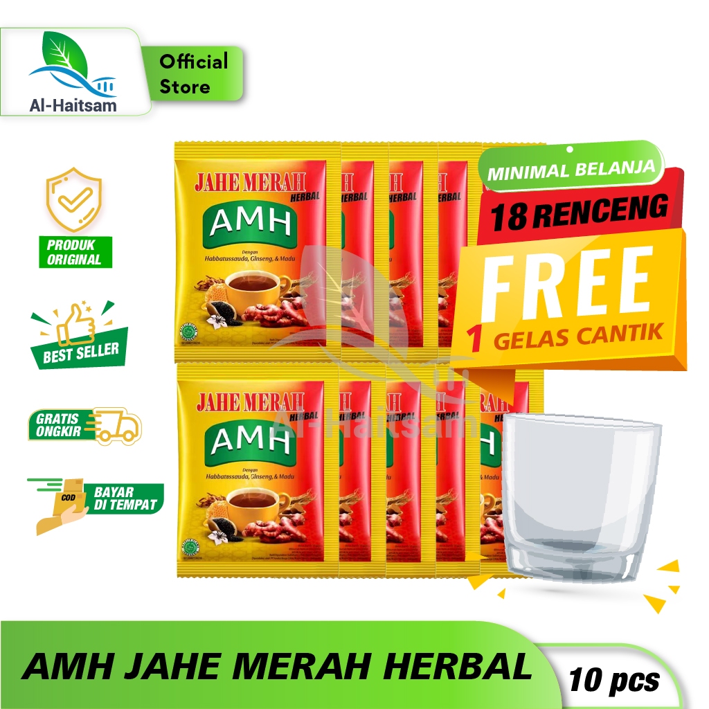 

Jahe merah AMH Renceng isi 10 Sachet