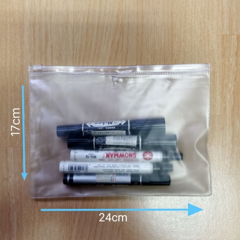 

Plastik Zipperbag / Pocket Bag / Plastik Zipper A5 17x24