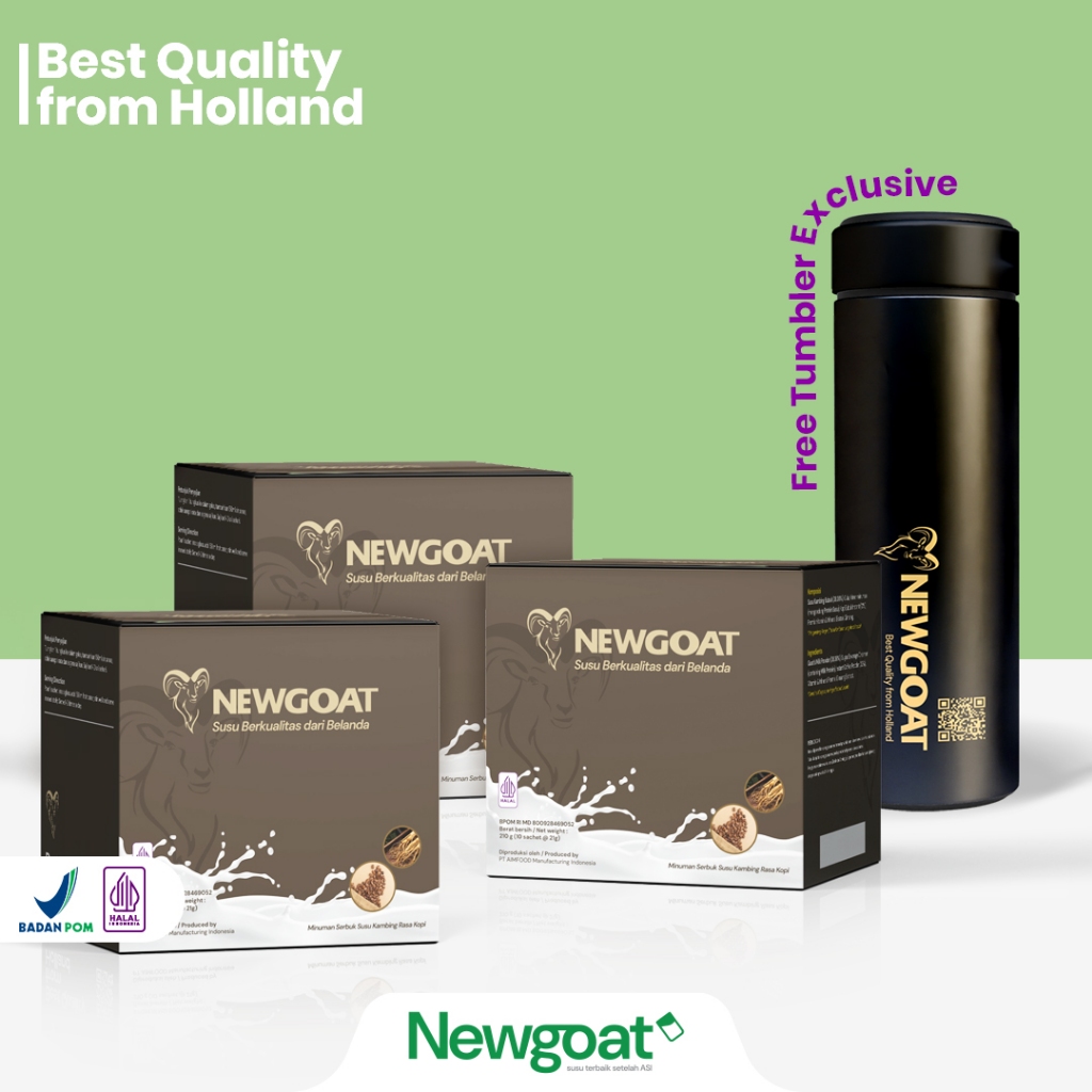 

3 Box Newgoat Susu Kambing Kopi Ginseng + Free Tumbler