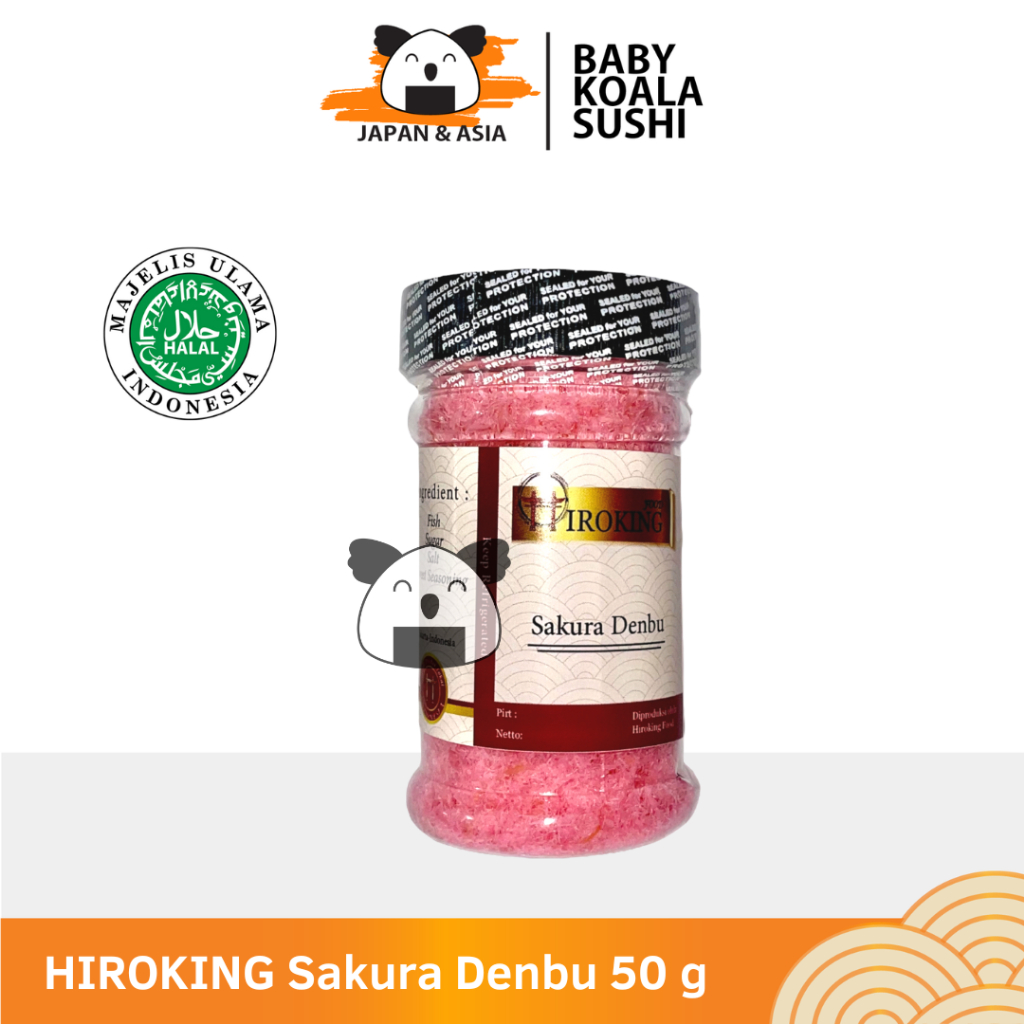 

HIROKING Sakura Denbu 50 g Halal │ Abon Ikan Pink Sakura untuk Sushi Bento