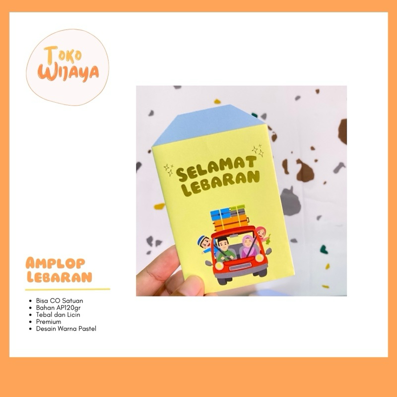 

10 Pcs Amplop Lebaran - Bahan Tebal dan Tipis - Pastel Edition .