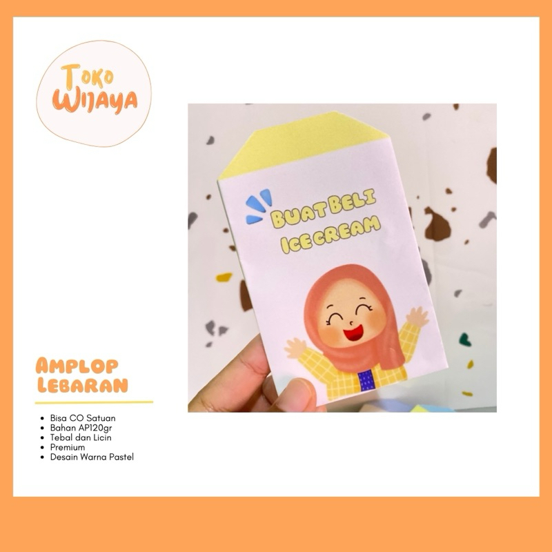 

10 Pcs - Amplop Lebaran - Bahan Tebal dan Tipis - Pastel Edition.