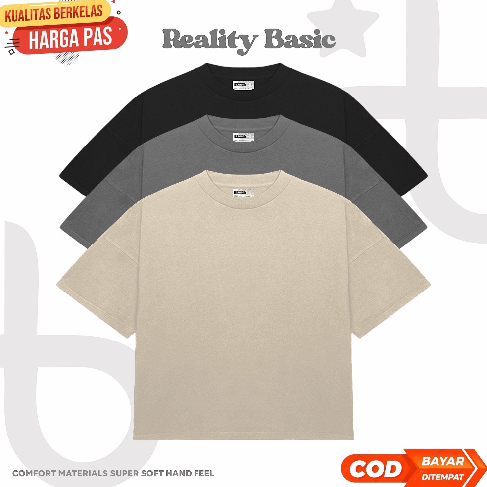 Spesial Promo TShirt Oversize Boxy Heavyweight Boxy TShirt Pria Oversize Boxy TShirt