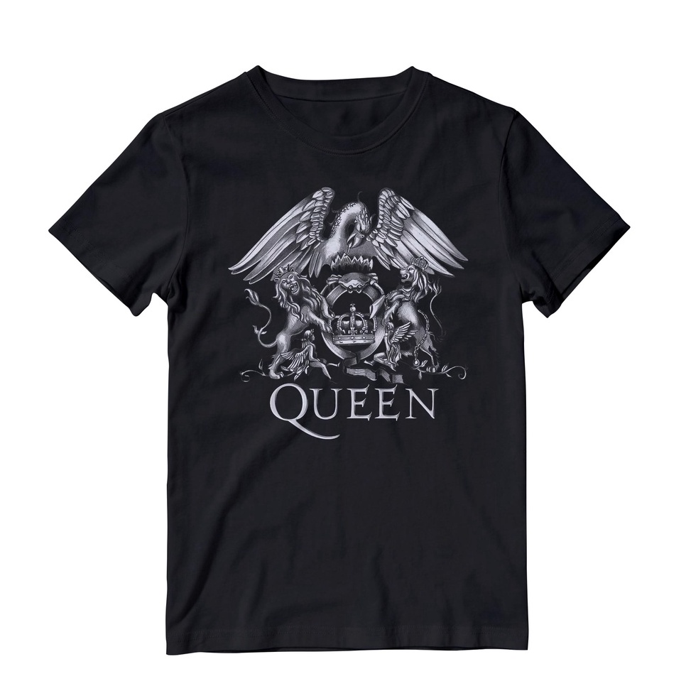 Borong Laris Kaos Band Kaos Musik Metal Music Rock Queen Logo Putih Abu Pria Dan Wanita Kualitas Pre