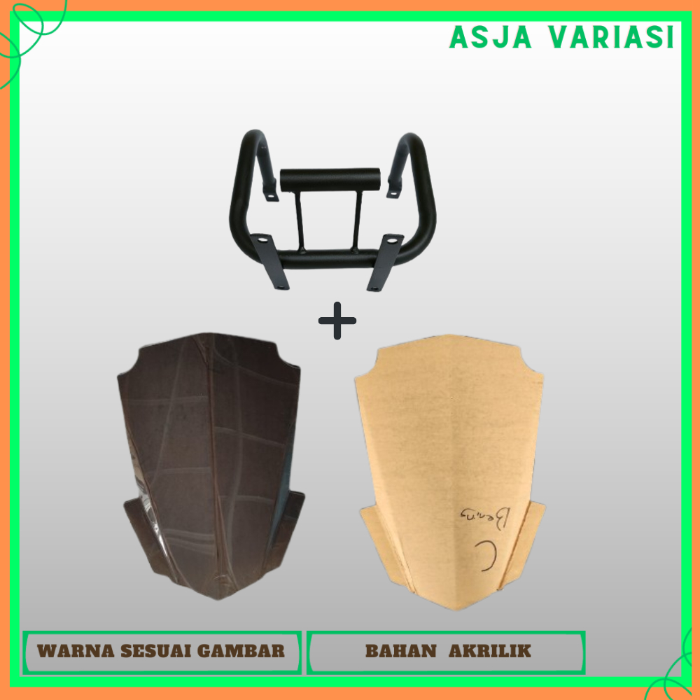 PAKET BRACKET VISOR BREKET VISOR WINDSHIELD NEW MEGAPRO VERZA OLD CB