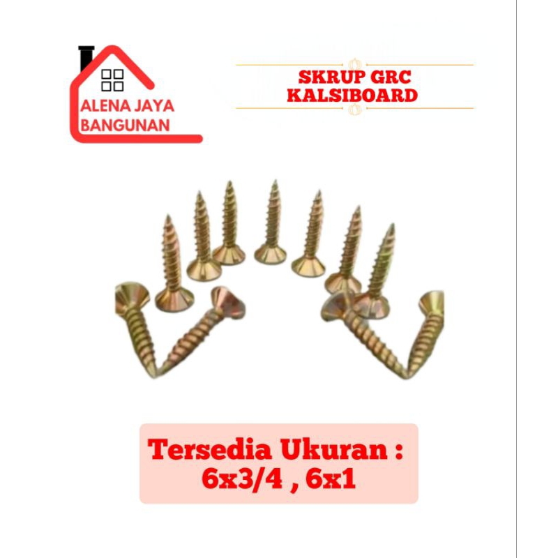 (100pcs) SKRUP GRC/KALSIBOARD/PLAFON