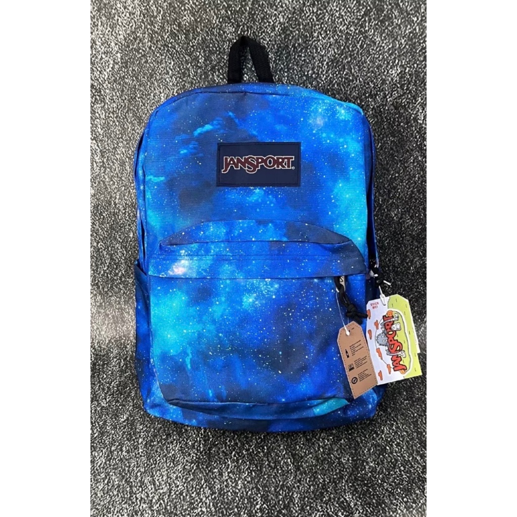 TAS RANSEL JS JANSPORT SPORT BAGS ORIGINAL GALAXY BLUE BACKPACK
