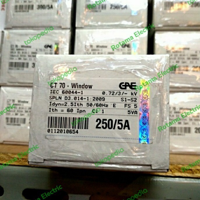 CT GAE 250/5A GAE, CT 70, 250/5A, class 0,5 Current Transformers 250A/5 Class 0,5 CT70 250/5A GAE Cl