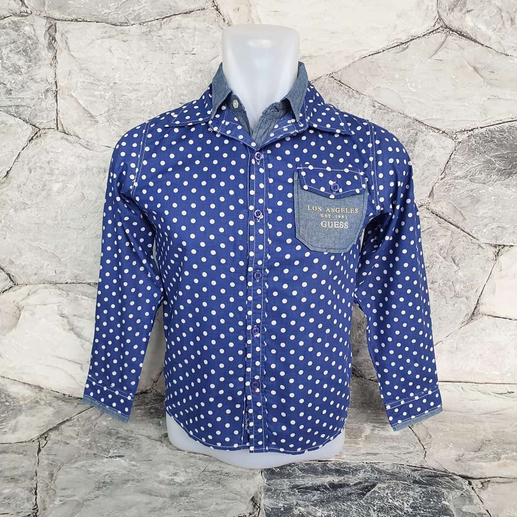 Baju Kemeja Wanita / Anak GUESS - Size M / LD 46 cm - Original - Second