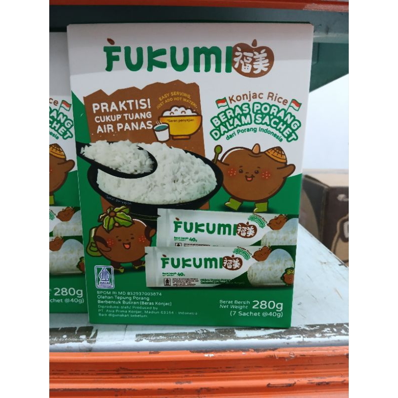 

Fukum Konjac Rice Beras Porang Sachet Air Panas