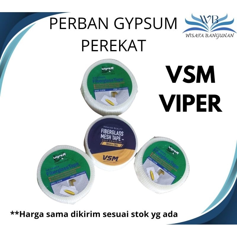 Perban Lem Kasa Gypsum Perban Plafon Asbes Lem Gypsum VSM/VIPER
