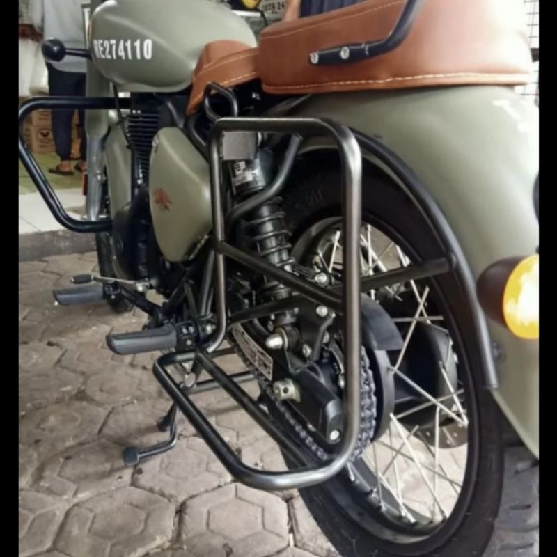siderack royal Enfield classic 350 reborn chrom