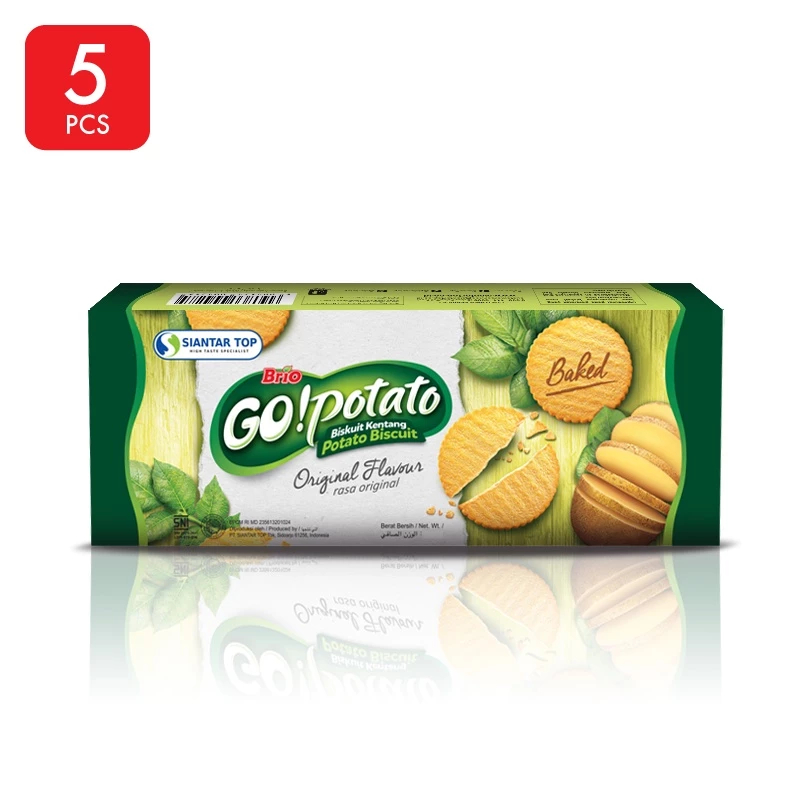 

Brio Go Potato Biskuit Kentang (104g) X5 Pcs