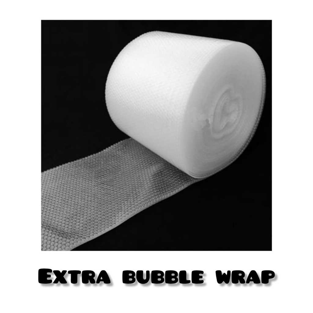 

EXTRA BUBBLE WRAP 1 METER UNTUK PENGIRIMAN LEBIH AMAN