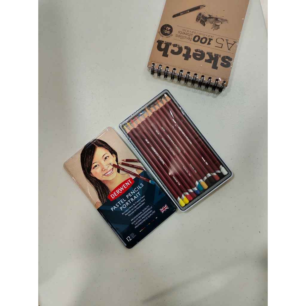 

Gramedia Tunjungan : Derwent Pastel Pencils 12 Metal Tin Set