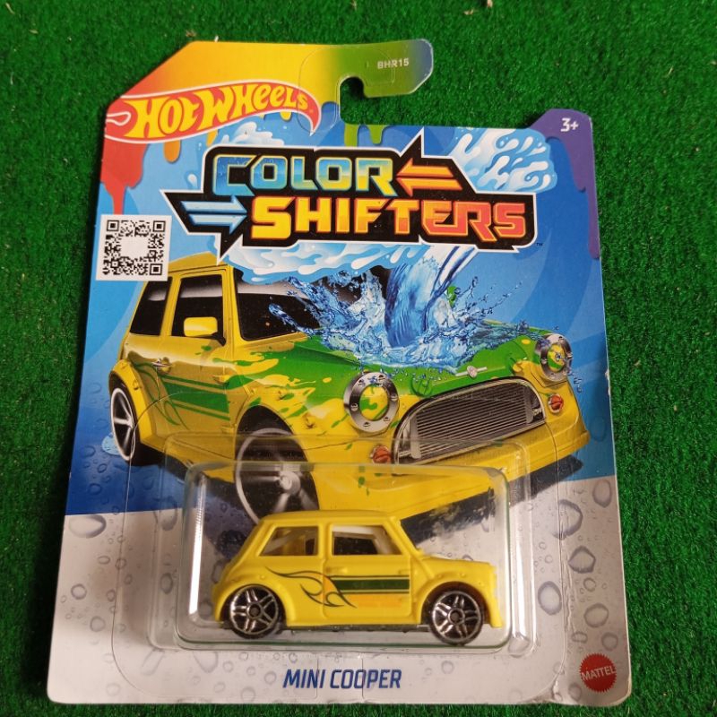 Hot wheels hotwheels mini Cooper Morris color shifters Berubah warna kuning yellow hijau green
