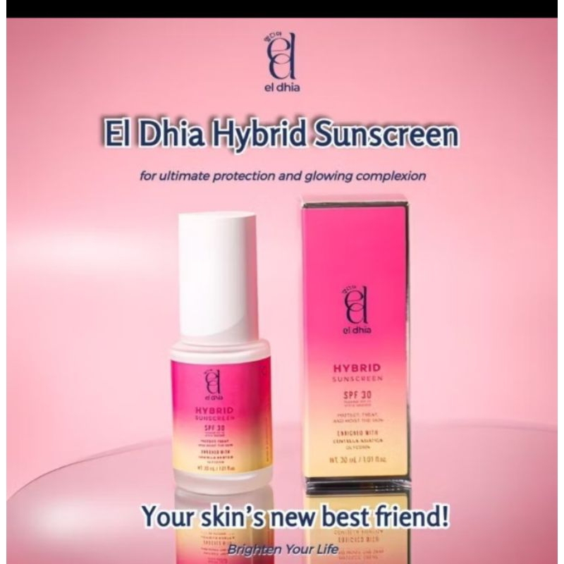 Eldhia skincare Hybrid sunscreen SPF30