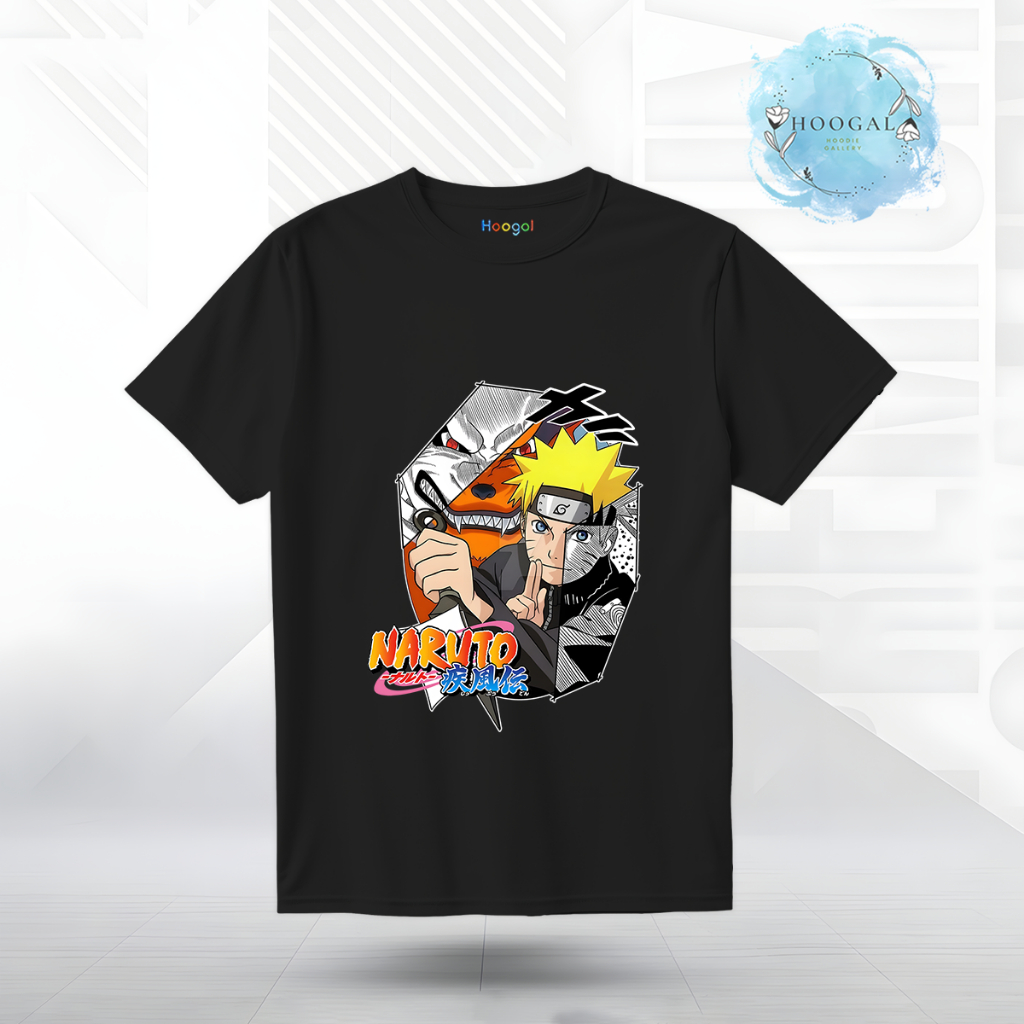 Hoogal Kaos Motif Naruto Distro 20s Sablon DTF