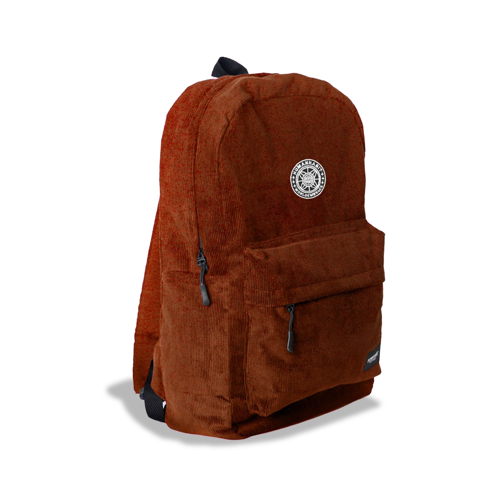 TAS BINTANG CORDUROY TAS RANSEL CARAMEL TAS LAPTOP CORDUROY
