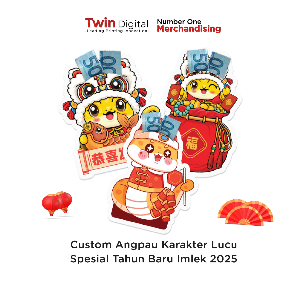 

Twindigital Angpao Imlek Custom Desain Amplop Tahun Baru Cina 2025 - Angpao Imlek Karakter Lucu