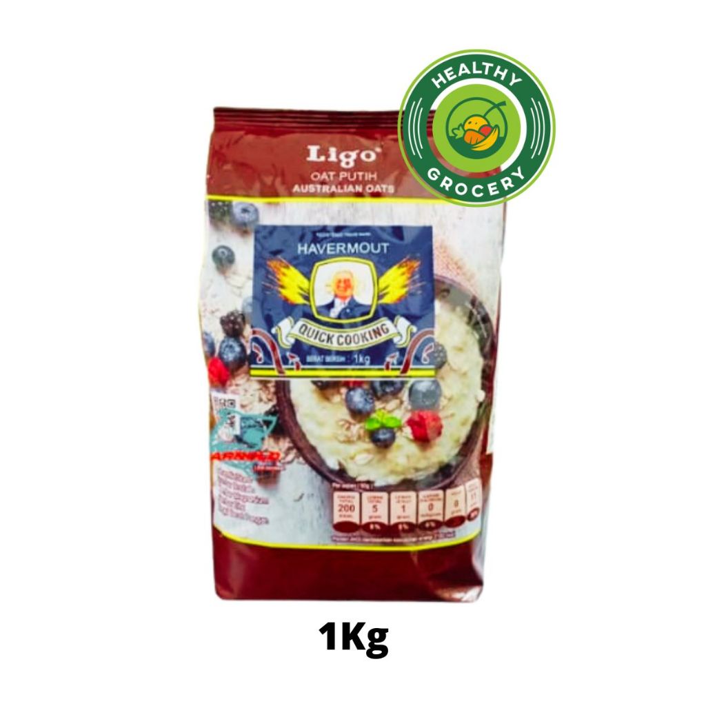 

Ligo Havermout Quick Cooking White Oats 1Kg
