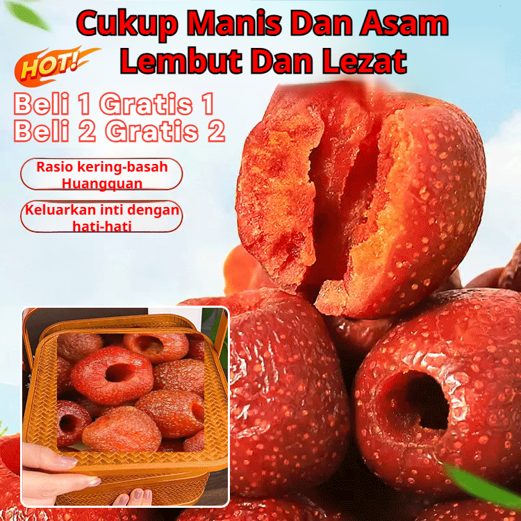 

✨Jajan Lebaran Beli 2 gratis 2✨Buah hawthorn kering halal/camilan buah kering asam manis/camilan buah kering 0 sukrosa/hawthorn kering alami/hawthorn kering yang dapat dikonsumsi oleh orang dewasa dan anak-anak/camilan sehat