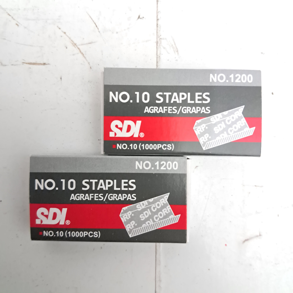 

1 Pak isi 20 Kotak Isi Staples SDI N0.10 / Isi Hekter / Anak Hekter