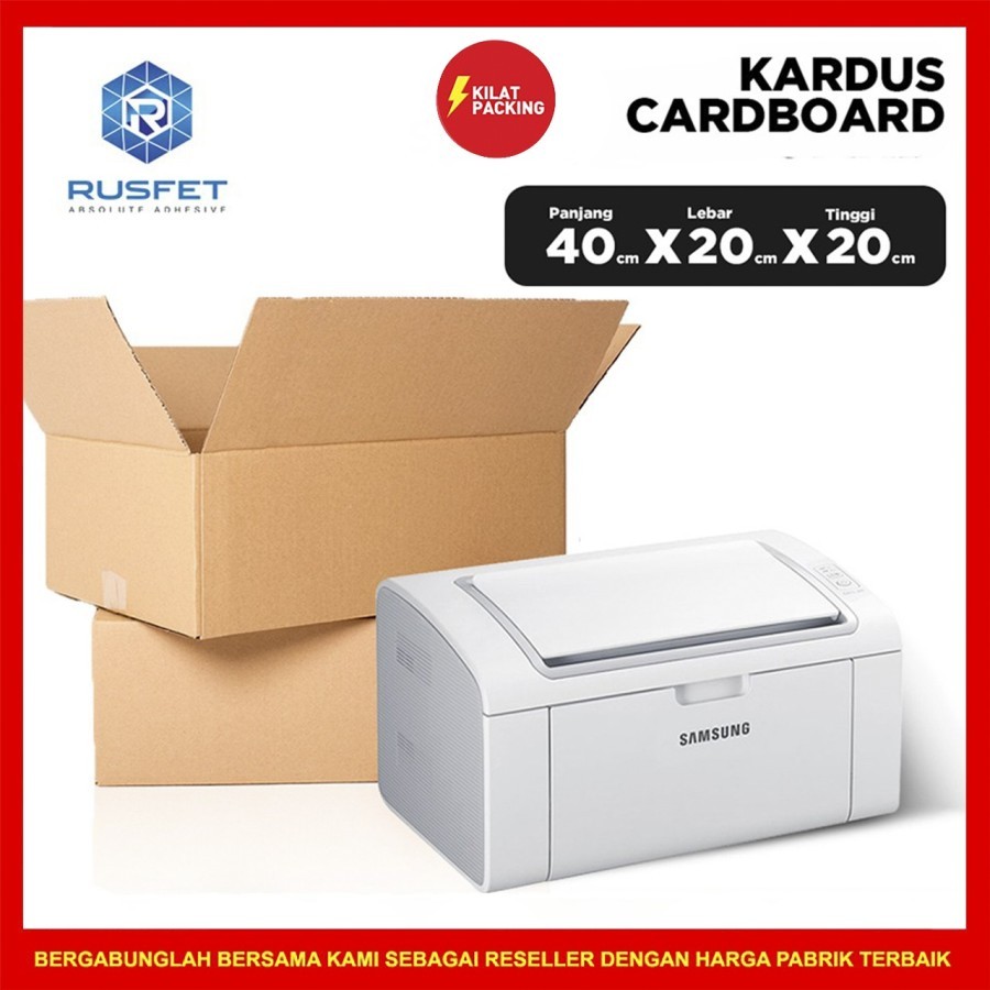 

Kardus packing box packing kotak polos cokelat satuan 40x20x20 cm