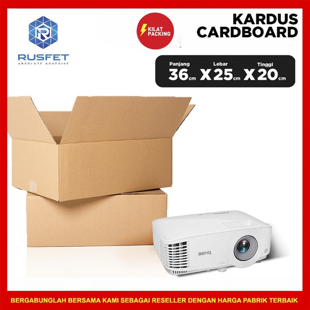

Kardus packing box packing kotak polos cokelat satuan 36x25x20 cm