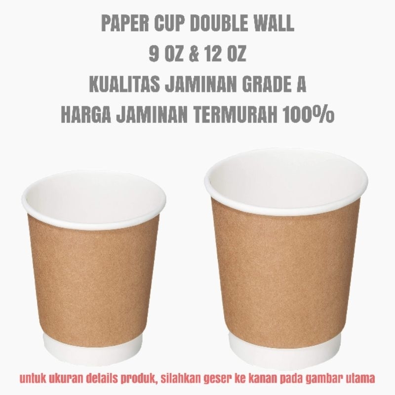 PAPER CUP DOUBLE WALL TERMURAH