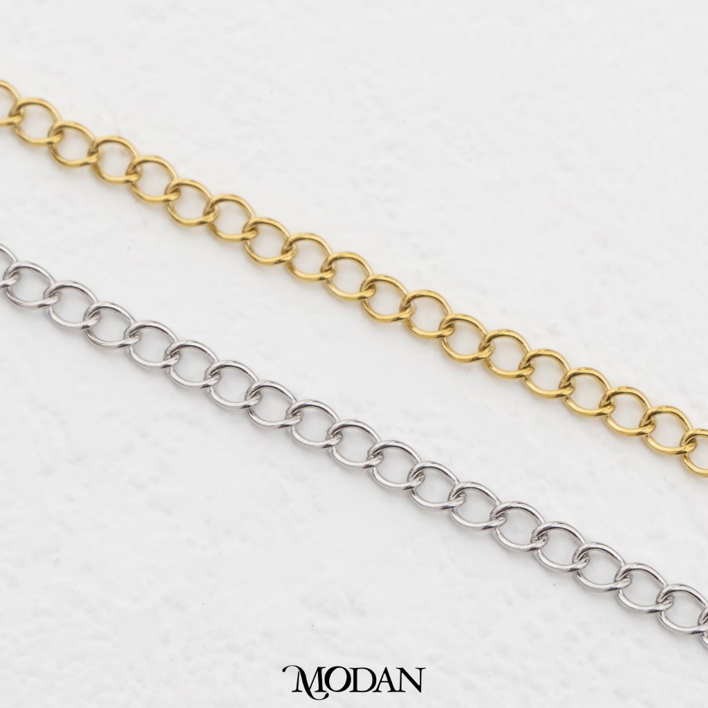 MODAN Supplies - Stainless Steel Extender Chain for Necklace Bracelet Rantai Tambahan Kalung/Gelang 