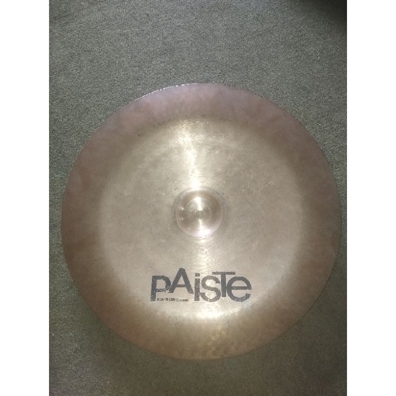 CYMBAL PAISTE 502 CHINA 18" , MADE IN SWITZERLAND ( no crack , no keyhole )