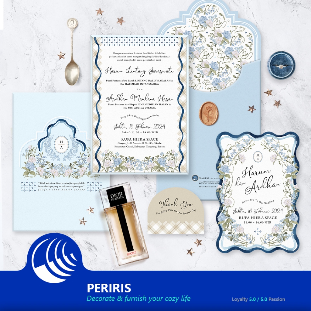 Undangan Pernikahan Cetak Undangan Pernikahan Hard Cover Mewah Undangan Pernikahan Aesthetic MAHUM P