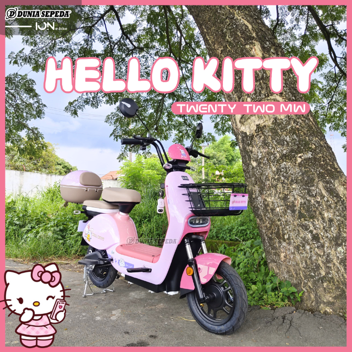 SEPEDA LISTRIK ION TWENTY TWO MW HELLO KITTY EDITION