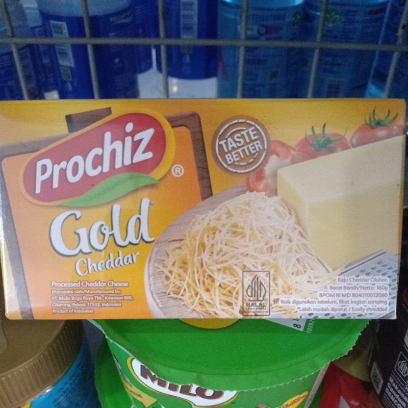 

Prochiz Gold Cheddar Keju 160G