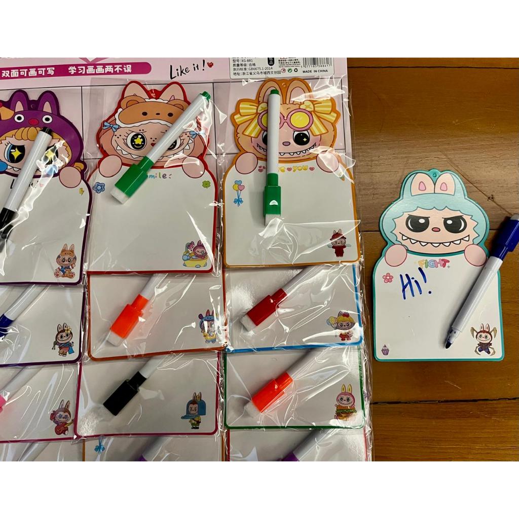

Papan Tulis Anak Mini Bisa Dihapus White Board Labubu Dengan Pena