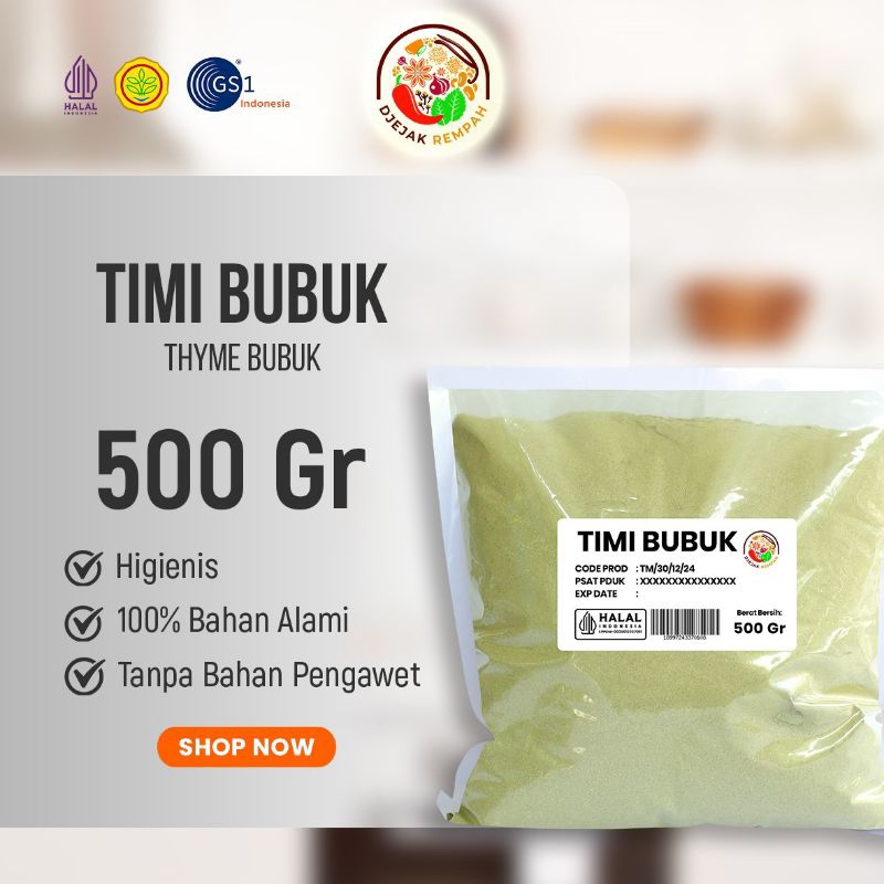 

Maknyuss1 Thyme Bubuk/Thyme Powder (Kemasan 100 Gr - 500 Gr)