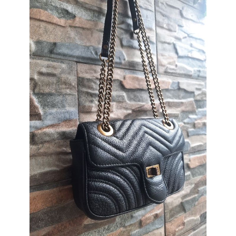 Slingbag Hitam Rantai NoBrand - TAS PRELOVED