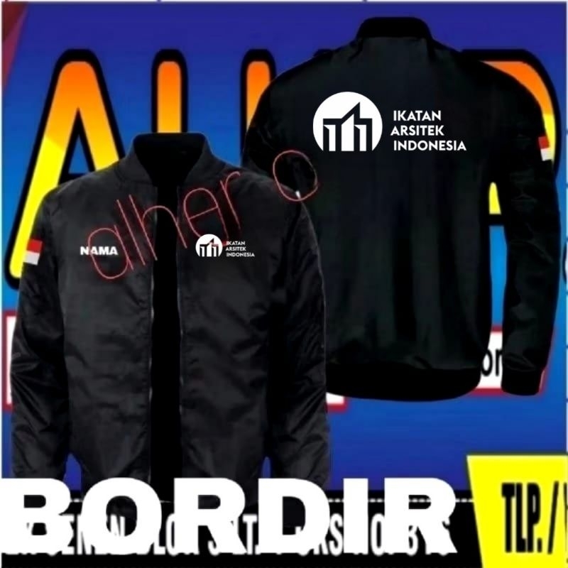 jaket bordir ikatan arsitek Indonesia jaket ikatan arsitek Indonesia jaket bomber ikatan arsitek Ind