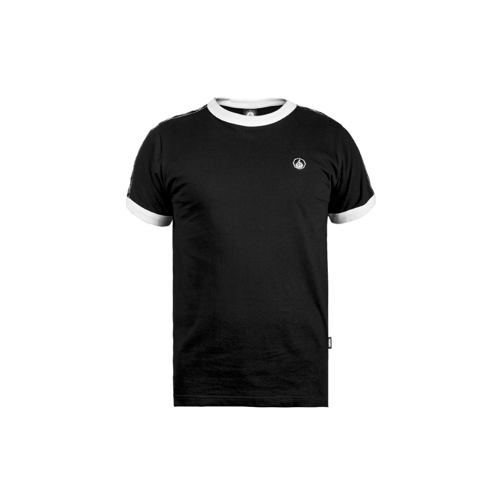 Prung Rasmussen Ringer Tshirt Taped Octagon Kaos Ring Tshirt Warna Hitam