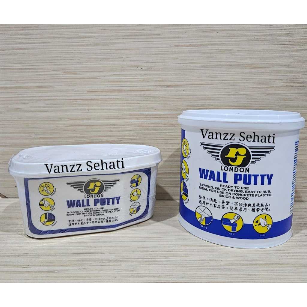 Dempul RJ wall PuTTY / dempul dinding, tembok, kayu / plamir 1/2kg dan 1 kg