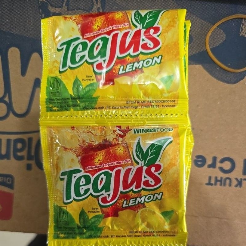 

minuman bubuk teajus rasa lemon (100% original)