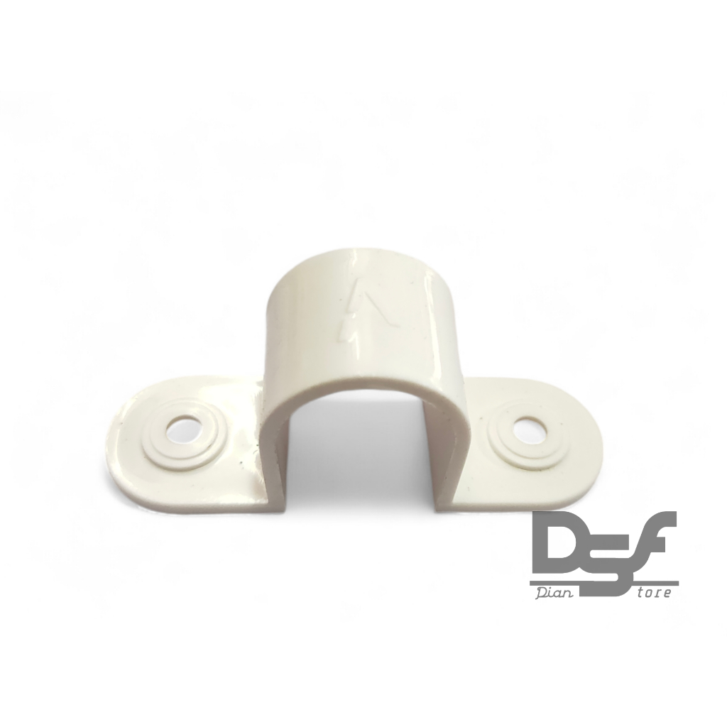 Klem Pipa Listrik PVC 20mm Klem Pipa Conduit Listrik 20mm Klem selang Plexibel