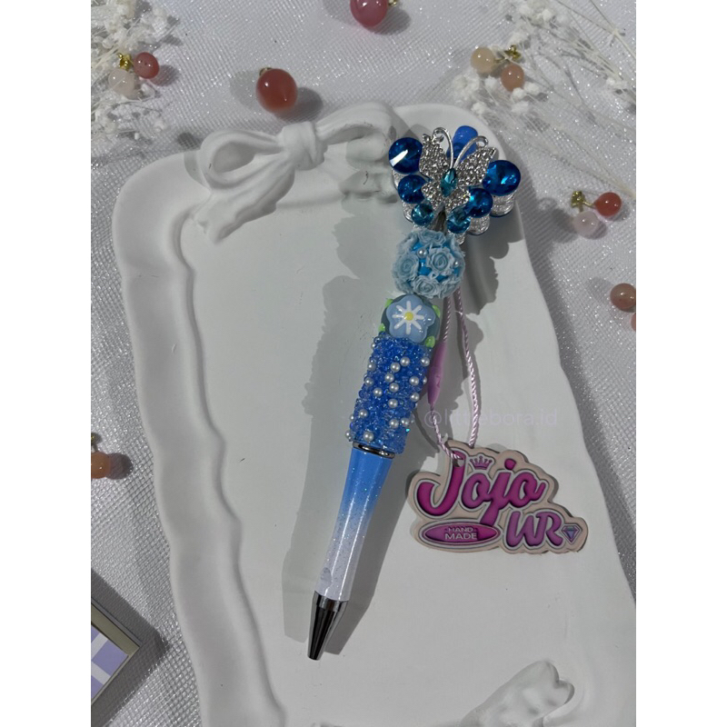 

DIY Pen Blue Butterfly / Pen Cantik / Beaded Pen