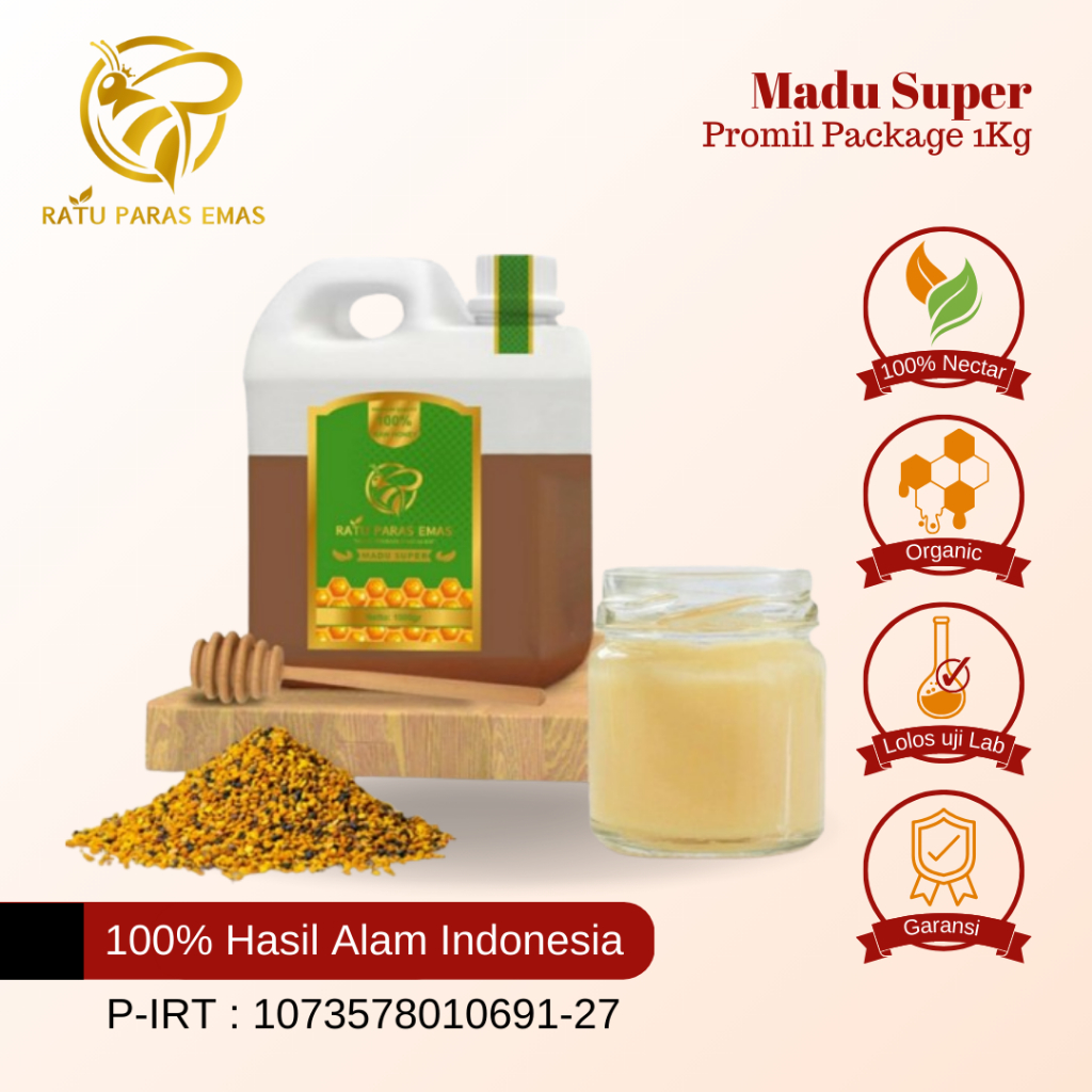 

Madu Promil Kesuburan Kehamilan Export Quality Clover Honey 1Kg - Ratu Paras Emas